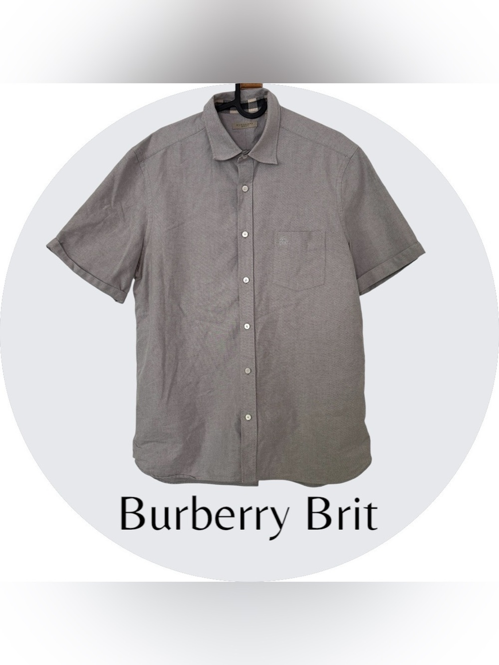 Men’s Burberry Brit Short Sleeve Button-Down Shirt